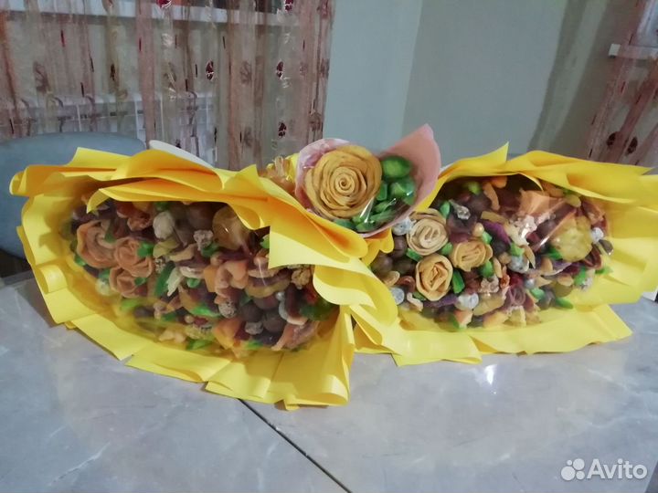 Съедобные букеты из сухофруктов день учителя