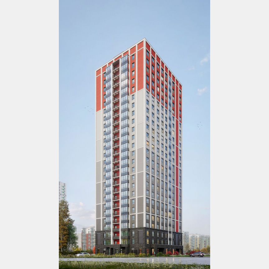 2-к. квартира, 58,3 м², 21/25 эт.