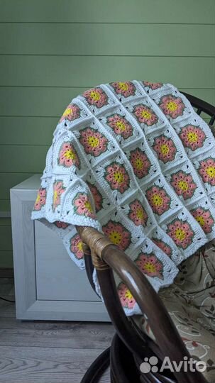 Детский вязаный плед