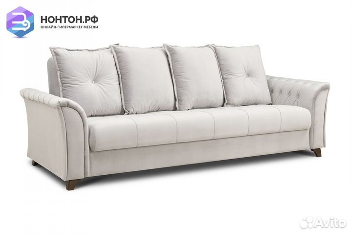 Диван книжка Ирис светло-серый