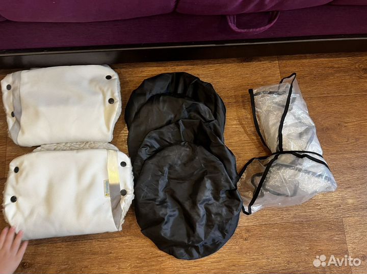 Муфты на коляску, дождевик, чехлы на колеса