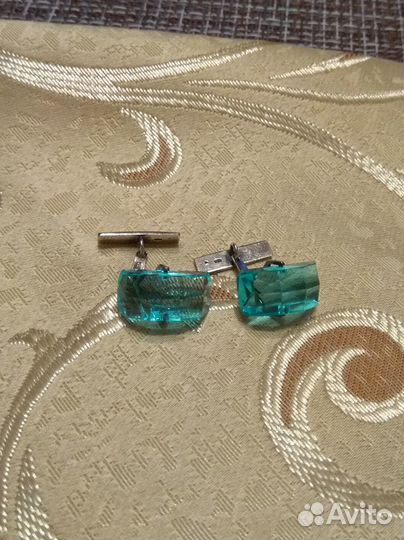 Запонки мужские,серебро,винтаж, СССР