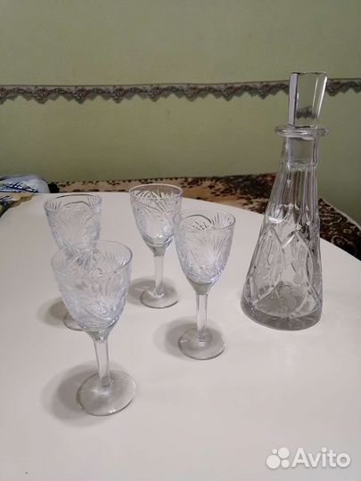 Графин с рюмками хрусталь СССР