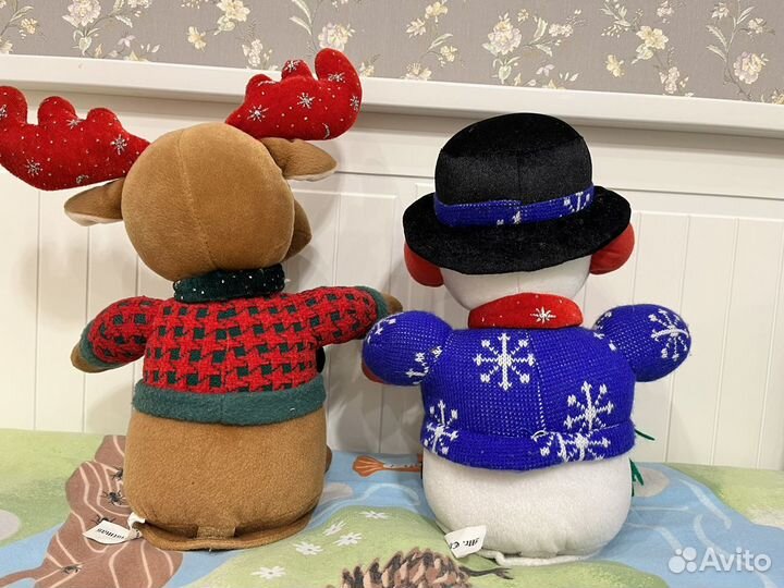 Mr. Christmas музыкальные игрушки снеговик и олень