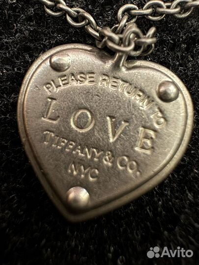 Подвеска tiffany - please return to love