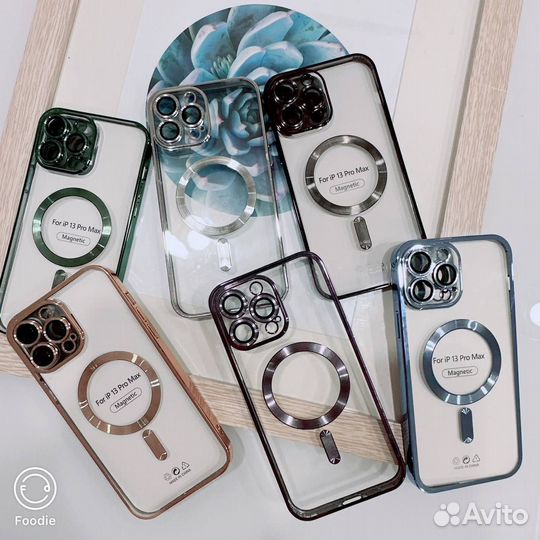 Чехол прозрачный Magsafe для iPhone от 11 до 14