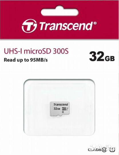 32гб Карта памяти Transcend 300S MicroSD