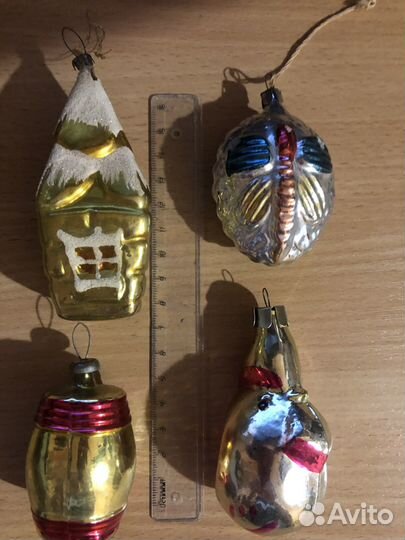 Елочные игрушки, времен СССР. Винтаж