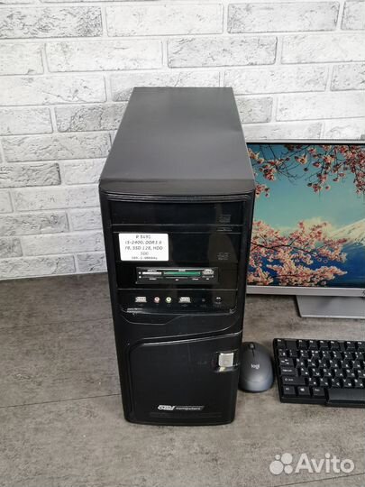 Компьютер i5-2400 ram 8gb ssd 128gb hdd 500gb