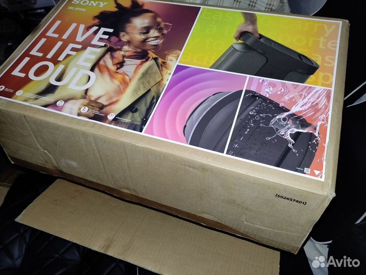 Коробка от sony SRS-XP500