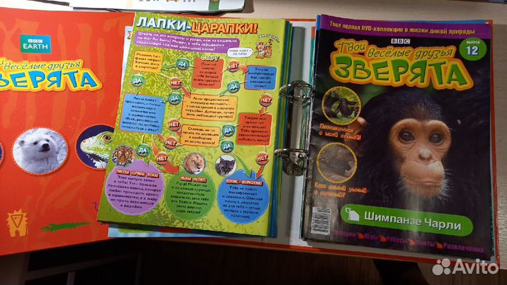 DVD 13шт+журнал Твои веселые друзья зверята