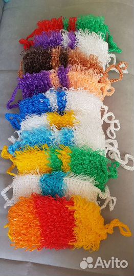 Мочалки ручной вязки