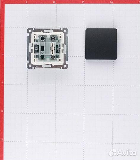 Выключатель Hegel Master одноклавишный встраиваемый черный (вс10-411-08)