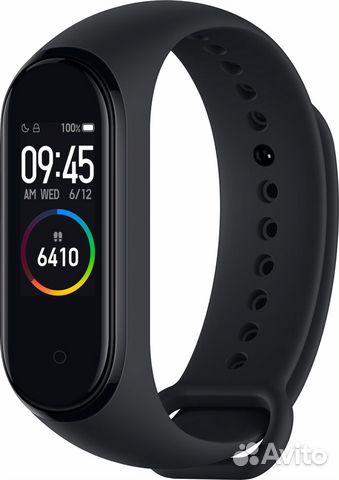 Новый Фитнес-браслет Xiaomi Mi Band 4 черный (реме