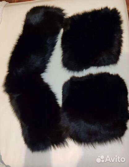 Воротник и манжеты песец