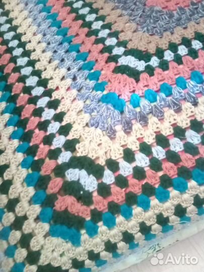 Плед вязаный