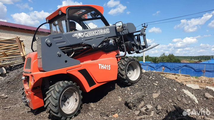 Телескопический погрузчик Quadtrac TH415, 2023