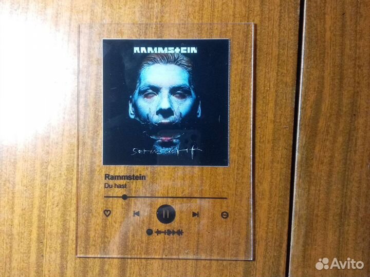 Постер спотифай с Rammstein-Du hast