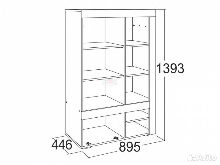 Шкаф низкий