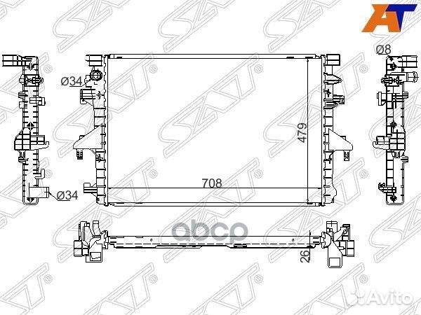 Радиатор Volkswagen Transporter 03- / Multivan