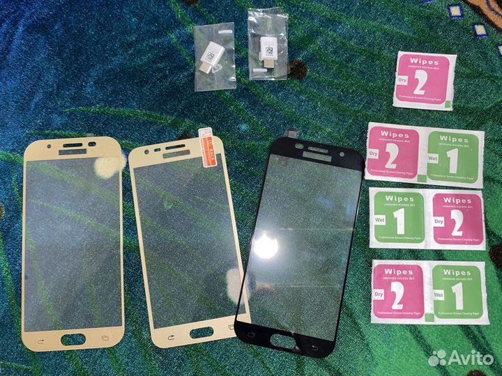 Защитное стекло samsung galaxy A5, адаптер