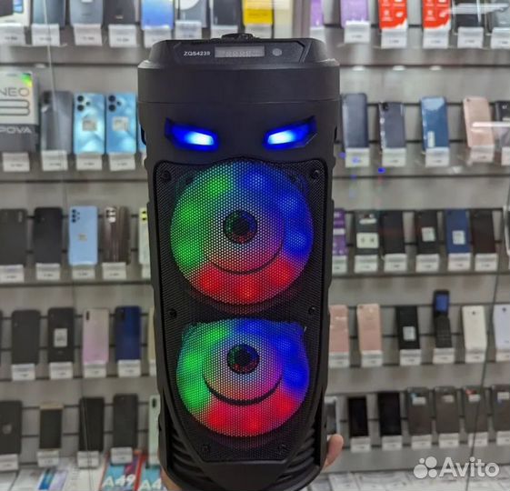 Колонка беспроводная bluetooth напольная с микрофо