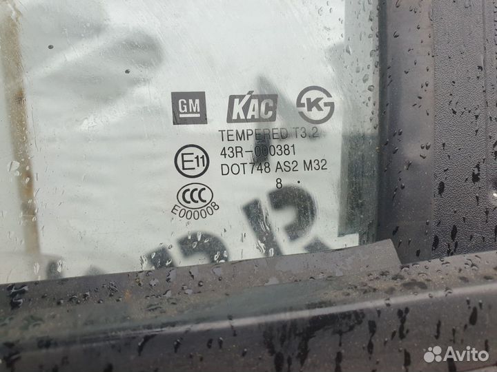 Стекло двери задней левой Chevrolet Lacetti