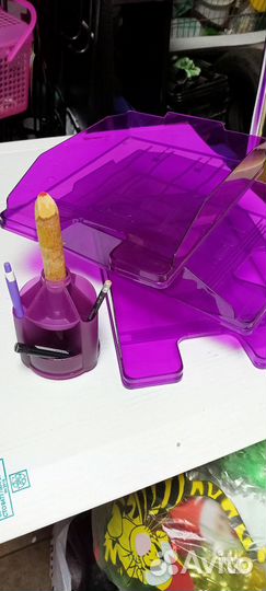 Лотки и подставка набор(канцелярия)