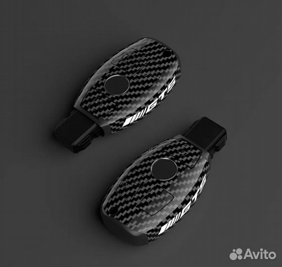Чехол на ключ Mercedes / Мерседес carbone old