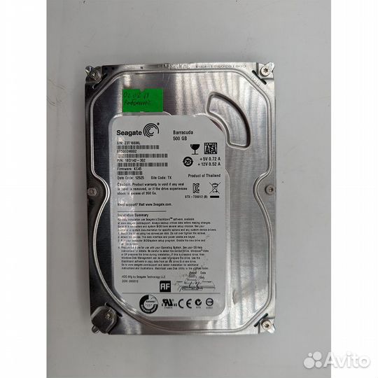 Жесткий диск ST500DM002, Seagate, 500 Гб, SATA, 3
