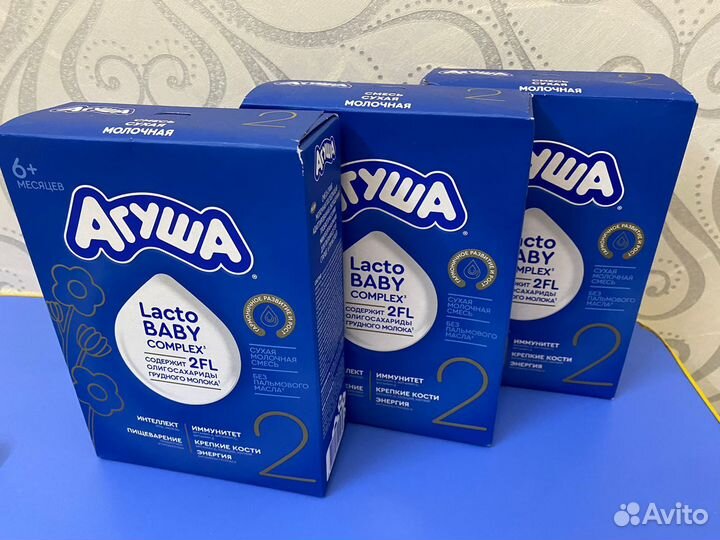 Смесь агуша 2 (3 шт)