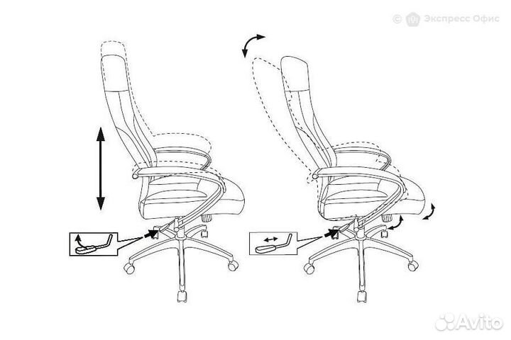 Кресло для руководителя Бюрократ CH-608/fabric-dgr