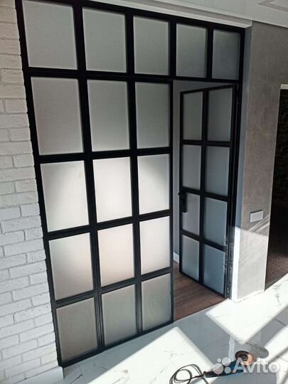 Перегородка межкомнатная в стиле лофт