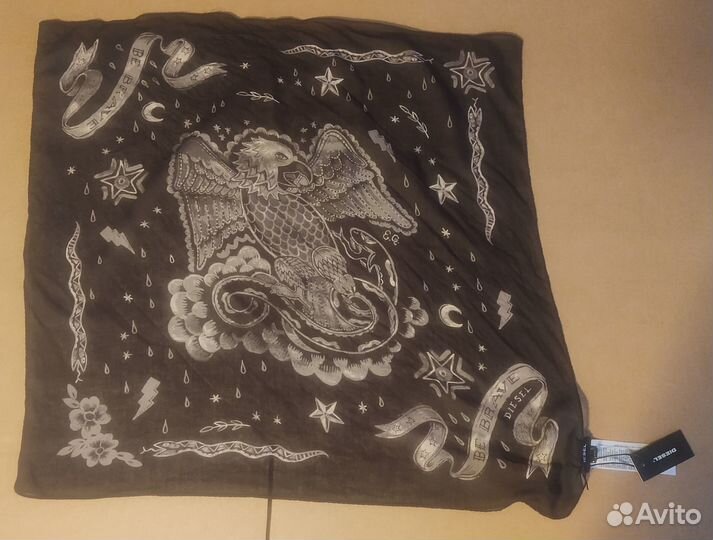 Diesel S-Orgy Sciarpa бандана платок черный