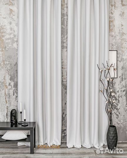Шторы блэкаут Марсель Платиновый новые пошив