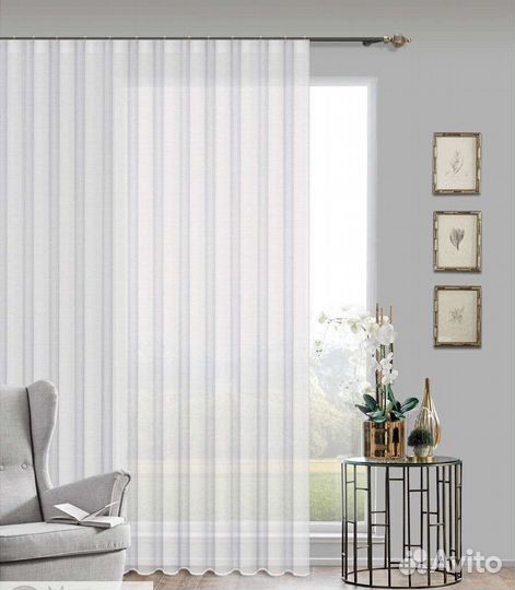 Новая штора тюль 3*2,8 м