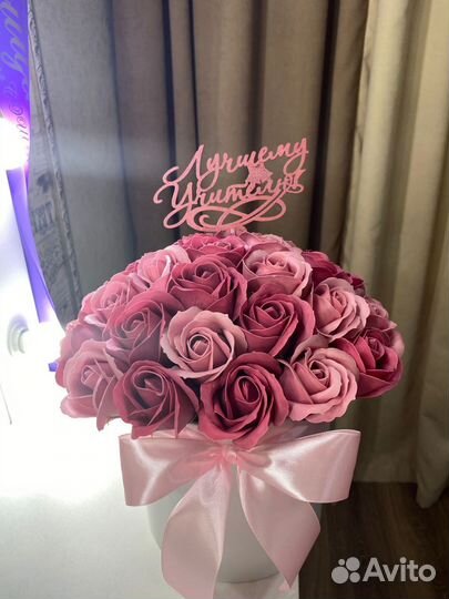 Букет из мыльных цветов