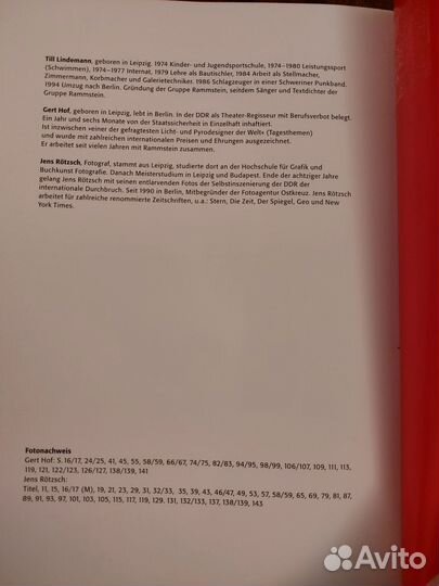 Книга Messer Till Lindemann