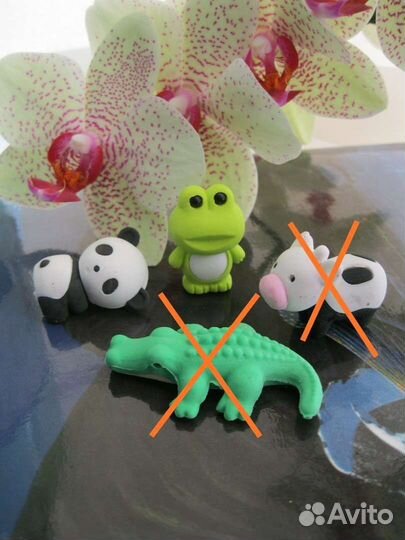 Набор ластиков стерка животные торт новые