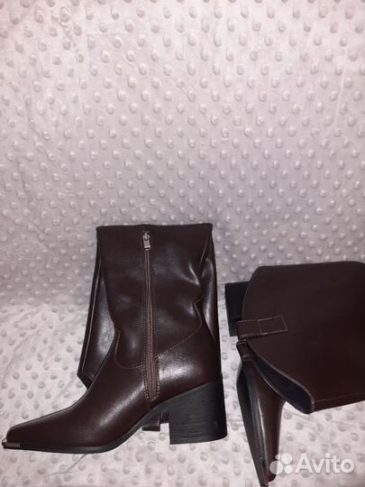 Сапоги женские натуральная кожа 37