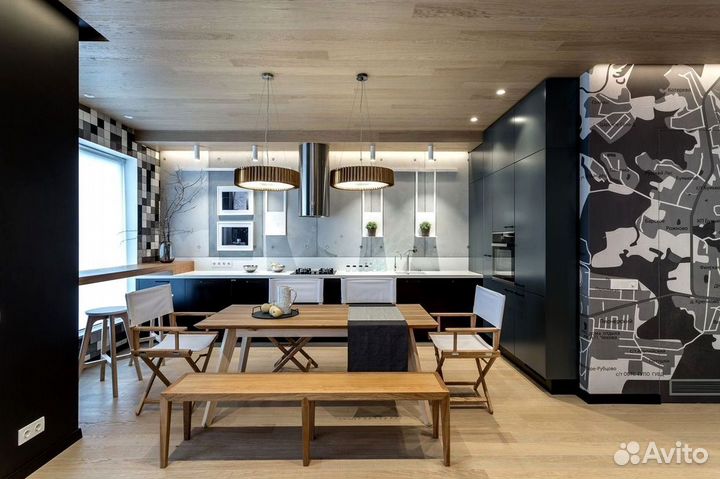 Современная кухня на заказ мдф фасады