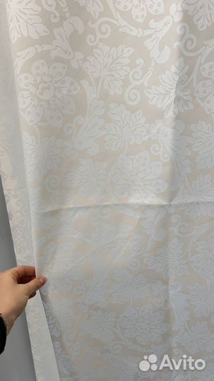 Шторы белые