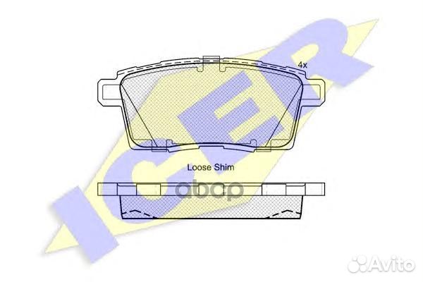 Колодки торм. диск. Mazda CX-7 09/07- 181963 Icer