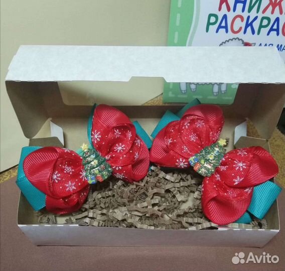 Подарок для девочки бантики заколки ручной работы