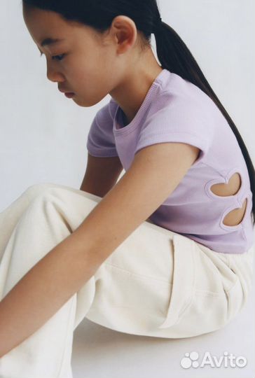 Футболка-топ zara для девочки 130 в наличии