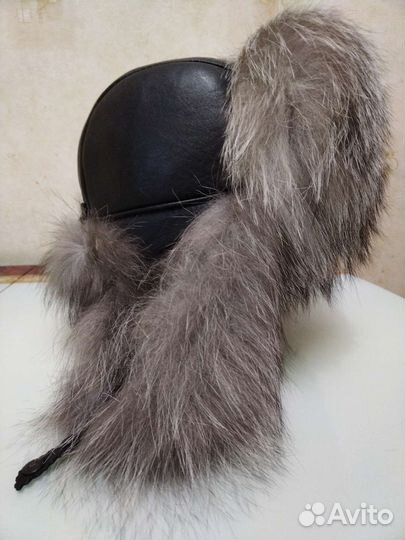 Шапка мужская чернобурка