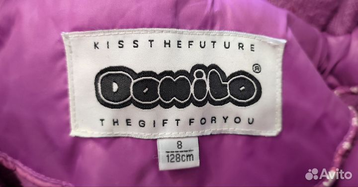 Пуховик для девочки на рост 128 см