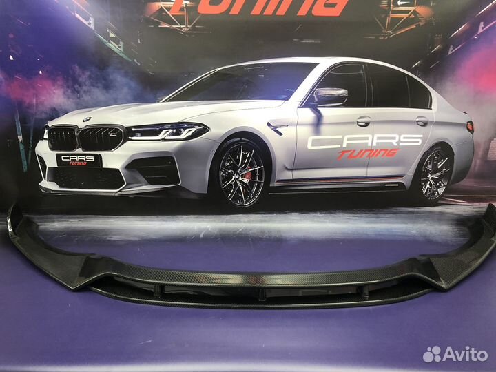 Сплиттер переднего бампера BMW G01 / G02, карбон
