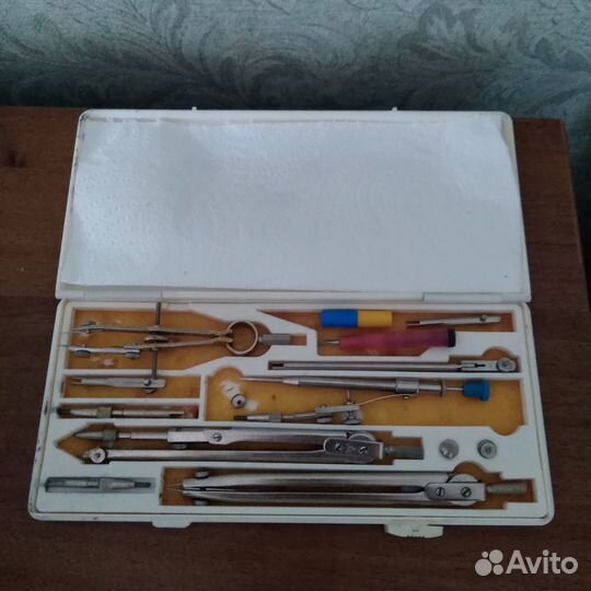 Готовальня.Пенал школьный.СССР. бу