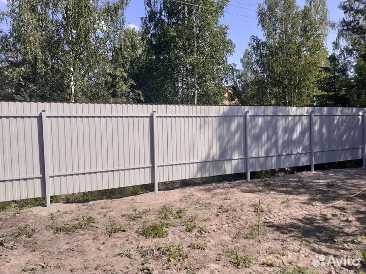 Забор из профнастила